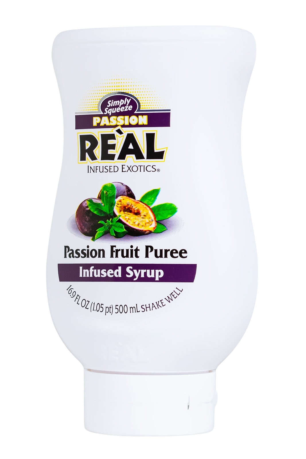 Real Passion Fruit Sirup mit Passionsfruchtpüree - 0,5L