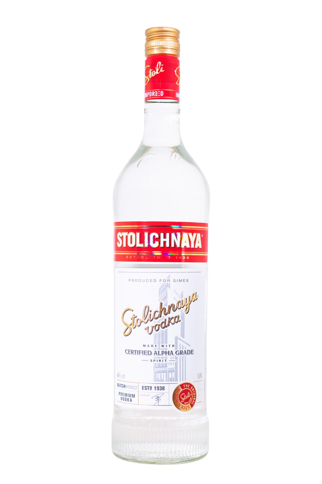 Stolichnaya Vodka - 1 Liter 40% vol