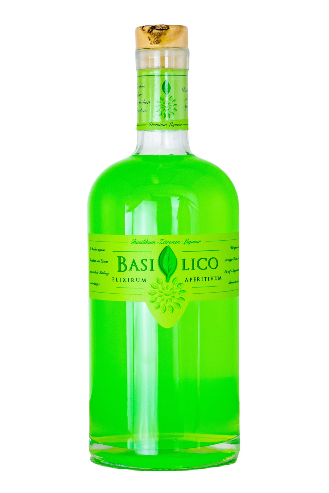 Basilico Basilikum-Zitrone-Likör - 1 Liter 20% vol