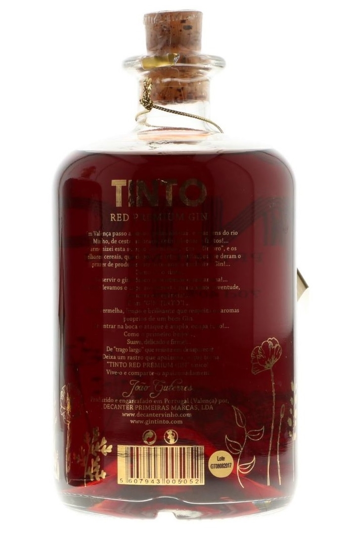 Tinto Red Premium Gin - 0,7L 40% vol