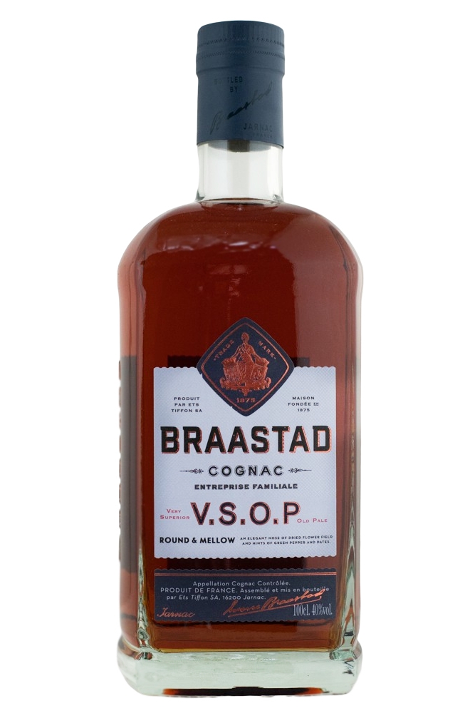 Braastad Cognac VSOP - 1 Liter 40% vol