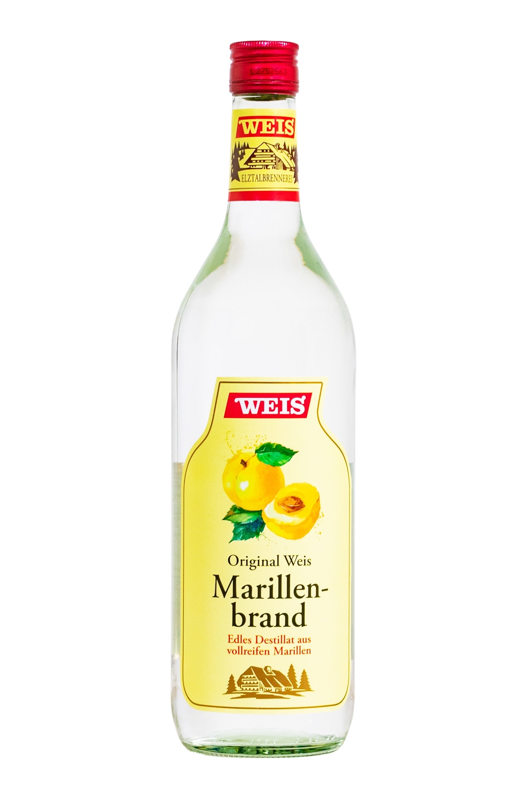 Weis Marillenbrand - 1 Liter 40% vol