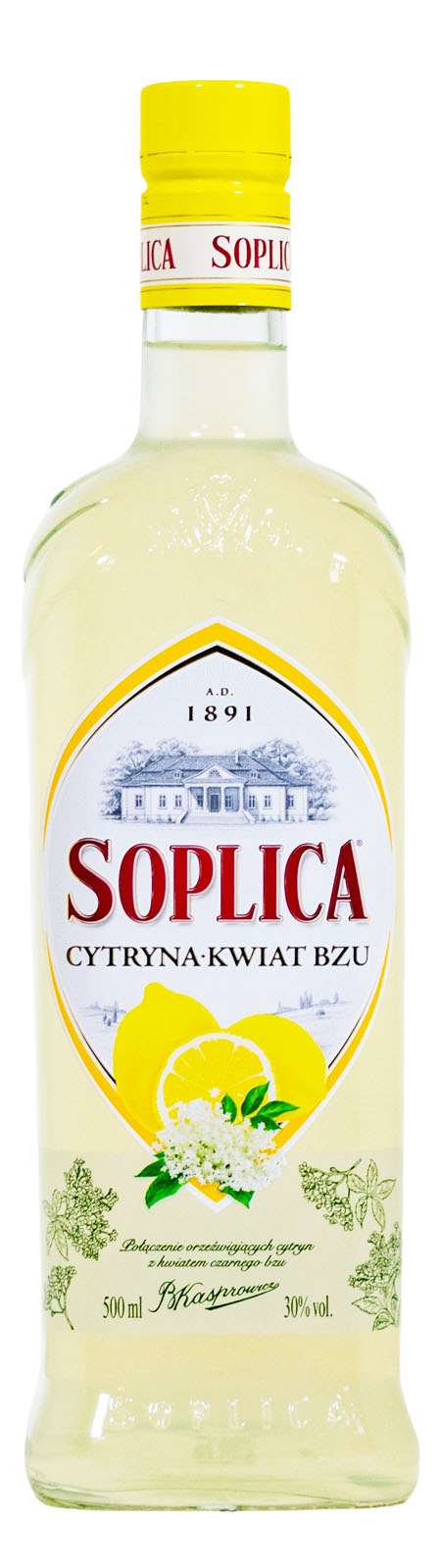 Soplica Cytrynowa & Kwiat Bzu Zitrone-Holunderblüte - 0,5L 30% vol