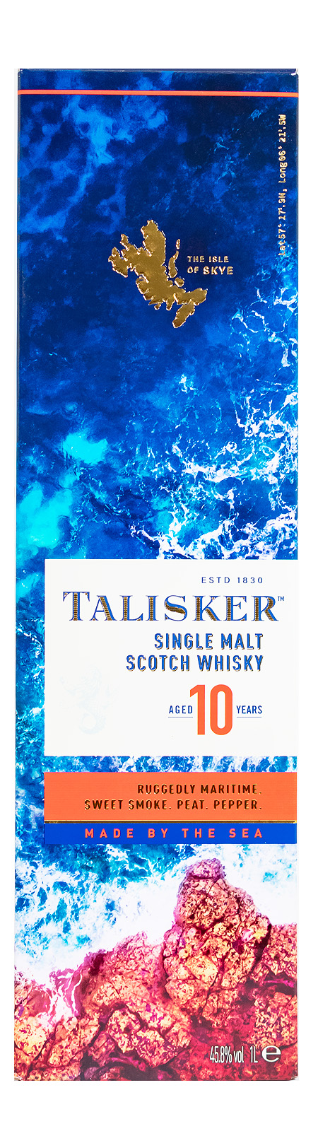 Talisker 10 Jahre Single Malt Scotch Whisky - 1 Liter 45,8% vol