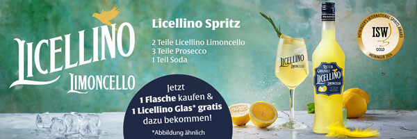 Ricetta Originale Licellino Limoncello 0,7L + Glas