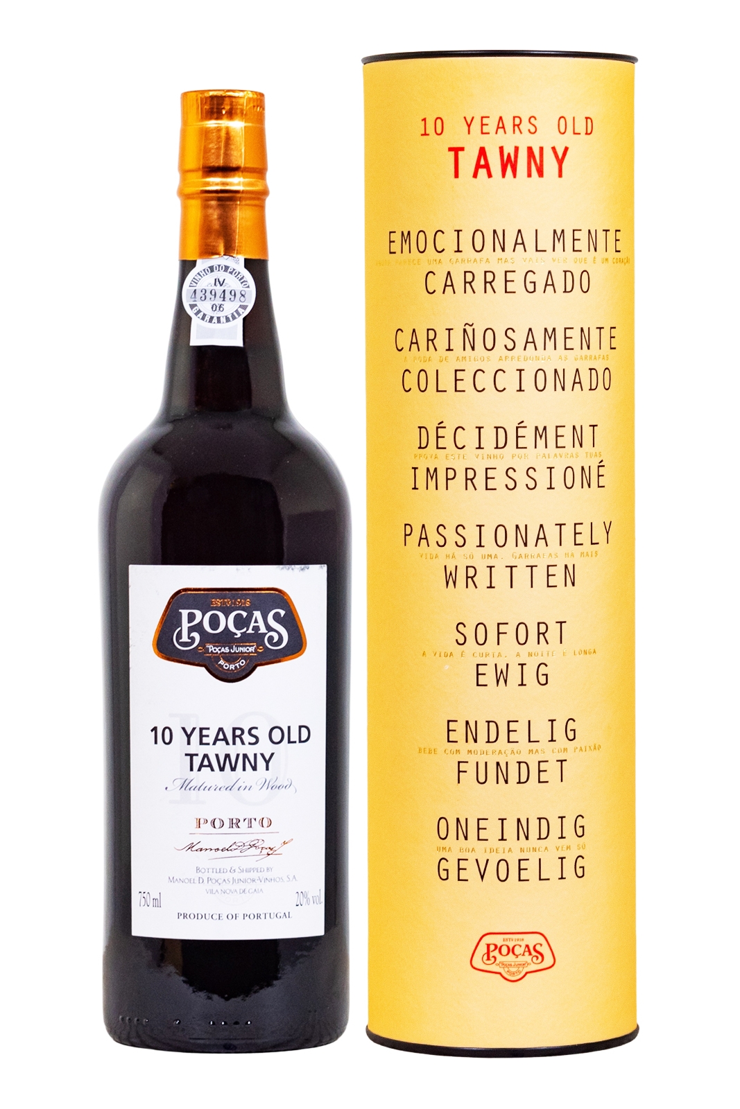 Porto Pocas 10 Jahre - 0,75L 20% vol