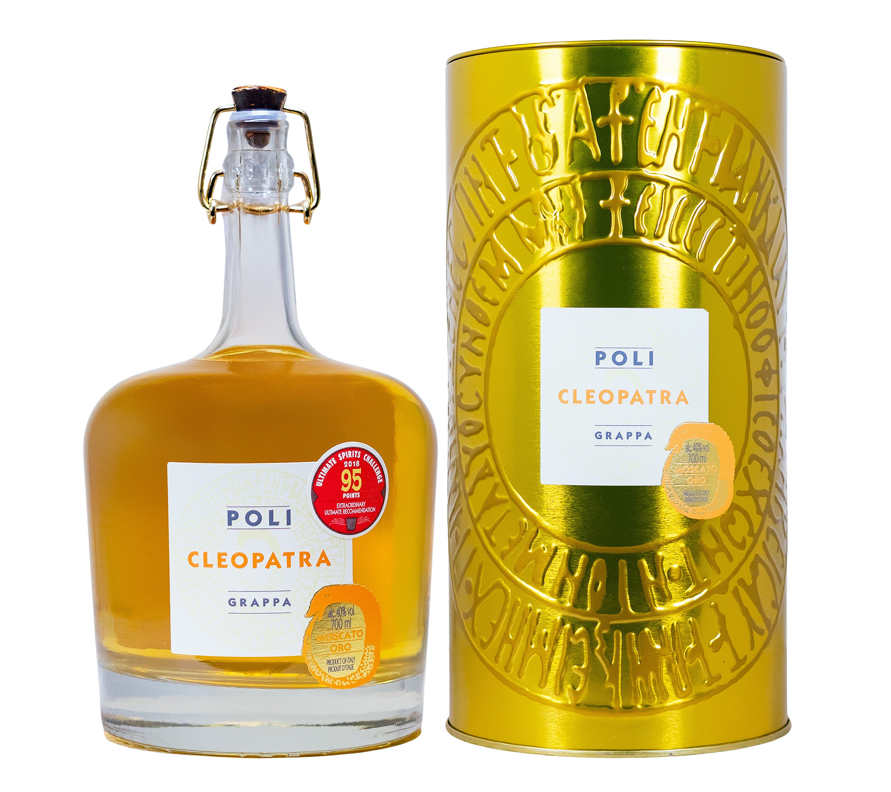 Poli Cleopatra Moscato Grappa Oro - 0,7L 40% vol