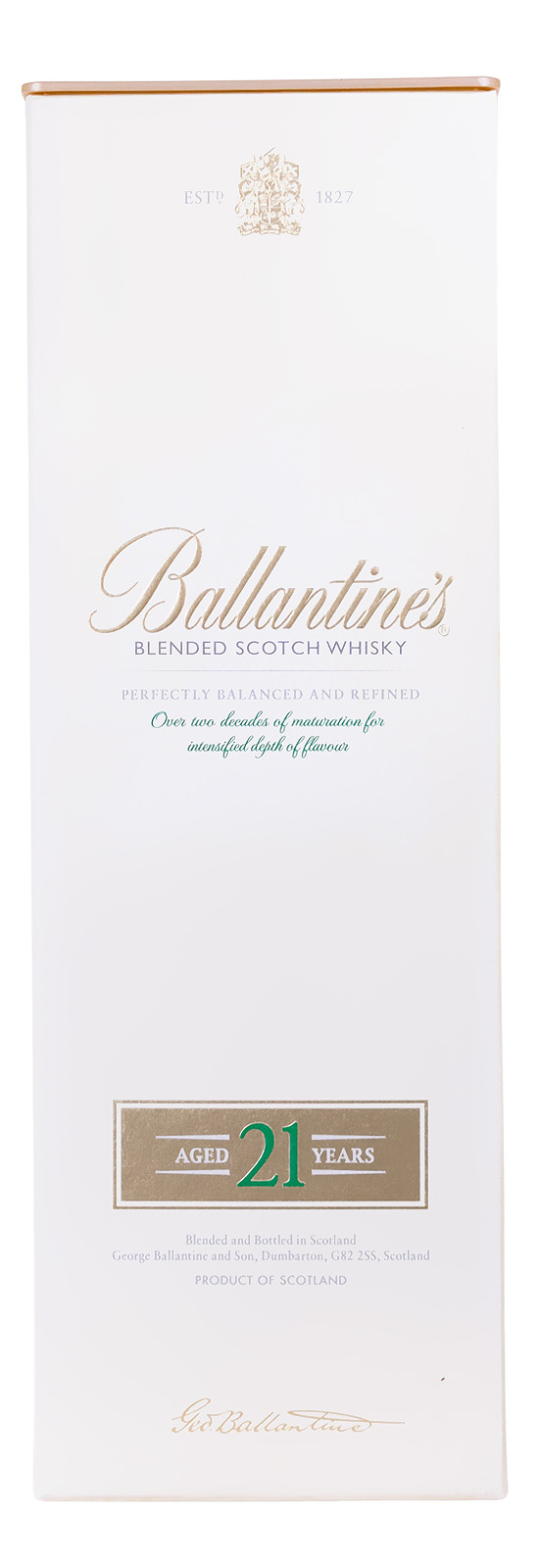 Ballantines 21 Jahre Blended Scotch Whisky - 0,7L 40% vol