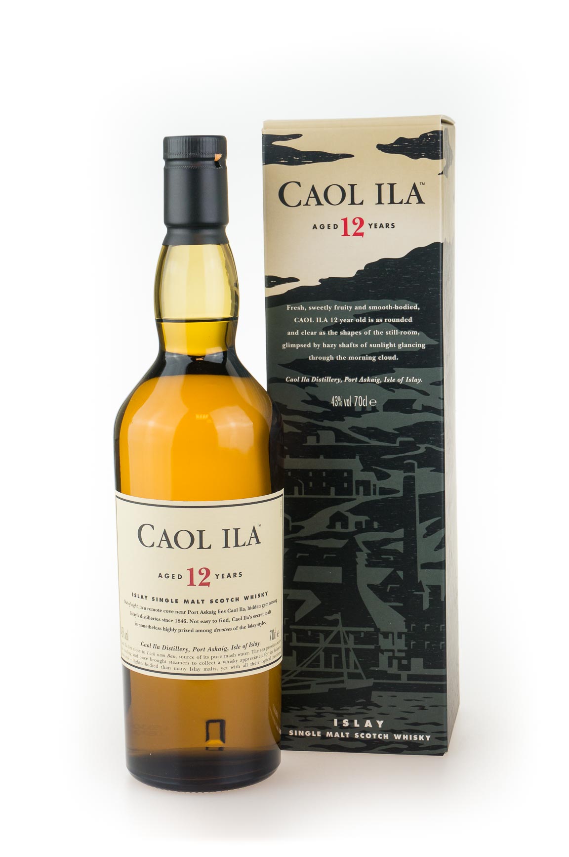 Caol Ila 12 Jahre Single Malt Scotch Whisky - 0,7L 43% vol