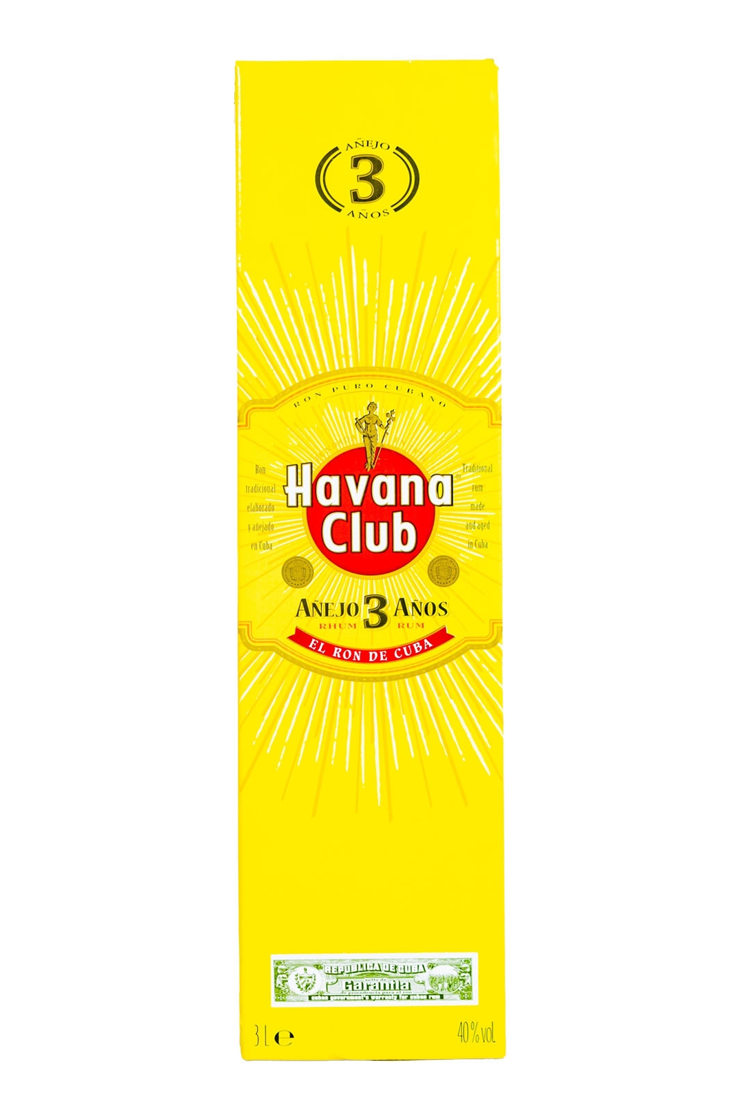 Havana Club Anejo 3 Jahre Rum - 3L 40% vol