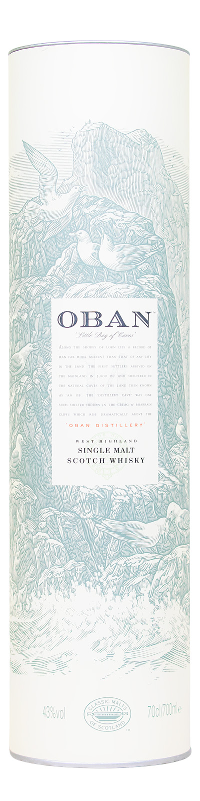 Oban 14 Jahre Highland Single Malt Scotch Whisky - 0,7L 43% vol