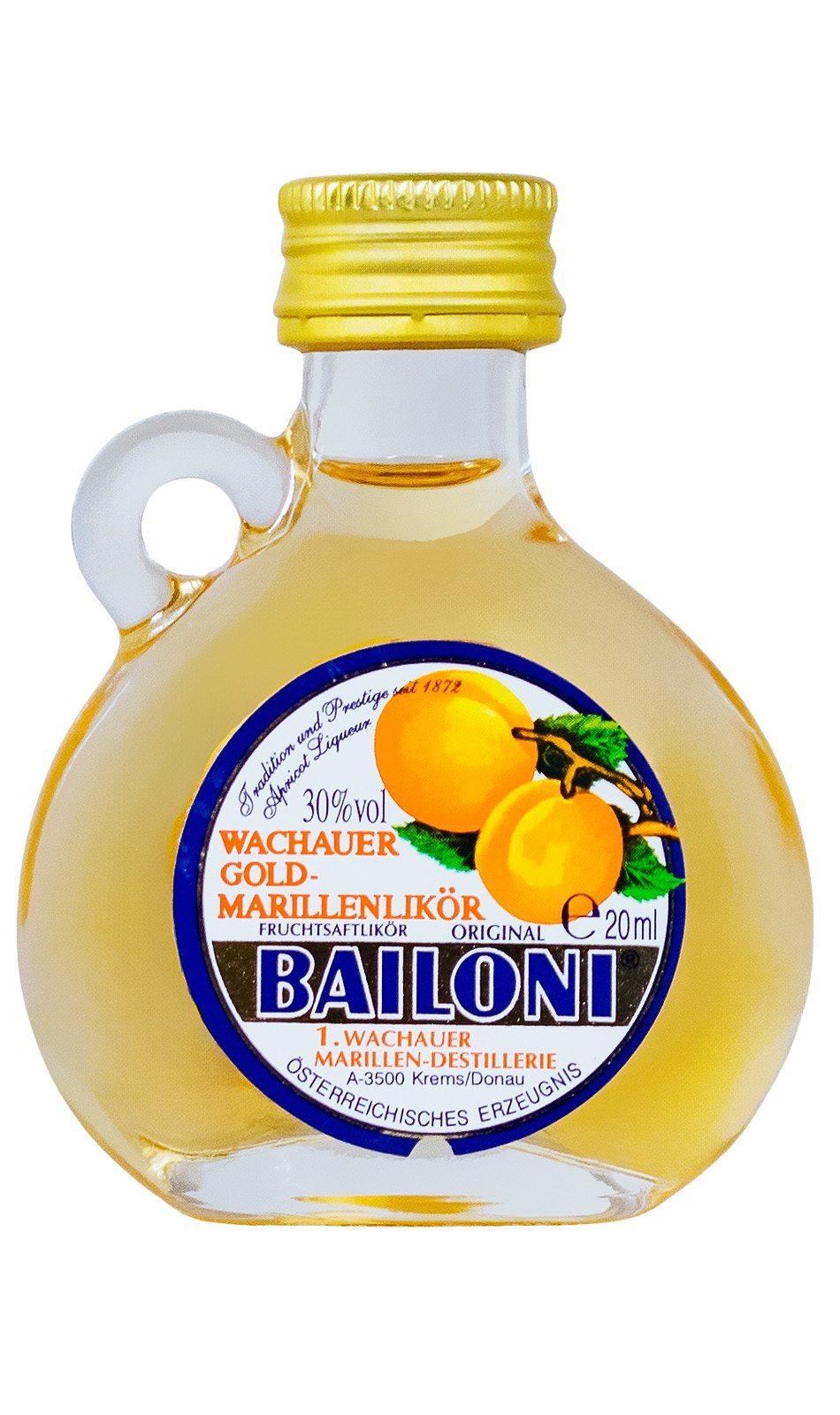 Bailoni Wachauer Gold-Marillen Fruchtsaftlikör - 0,02L 30% vol