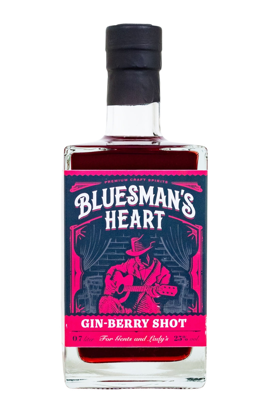 Bluesmans Heart Gin Berry Likör - 0,7L 25% vol