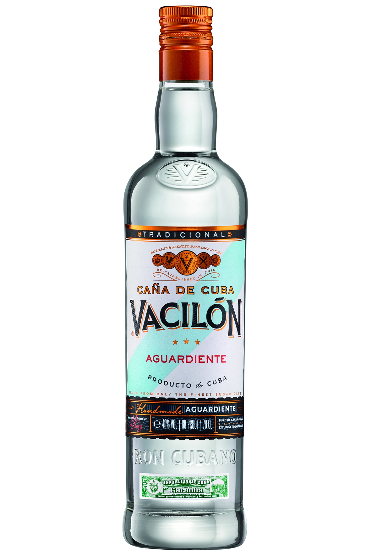 Vacilon Aguardiente Cana de Cuba - 0,7L 40% vol