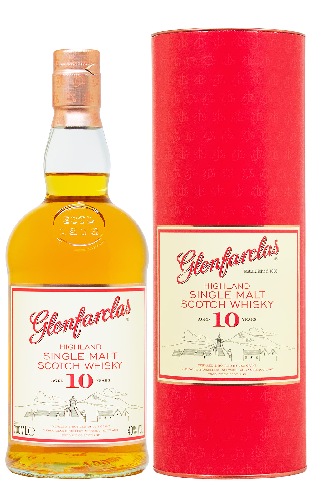 Glenfarclas 10 Jahre Single Malt Scotch Whisky - 0,7L 40% vol