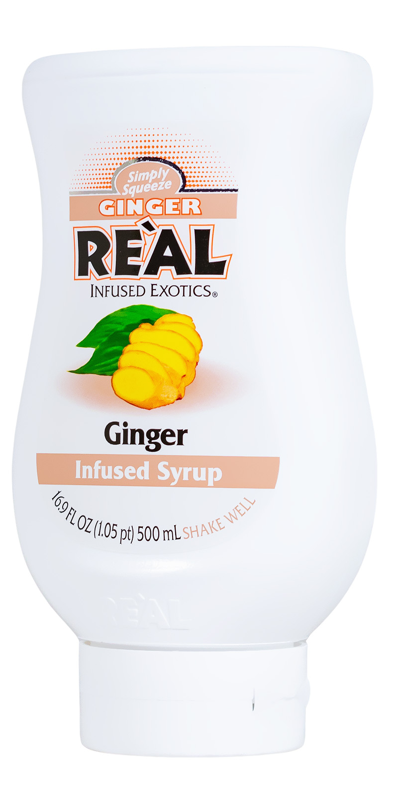 Real Ginger Sirup mit Ingwerpüree - 0,5L