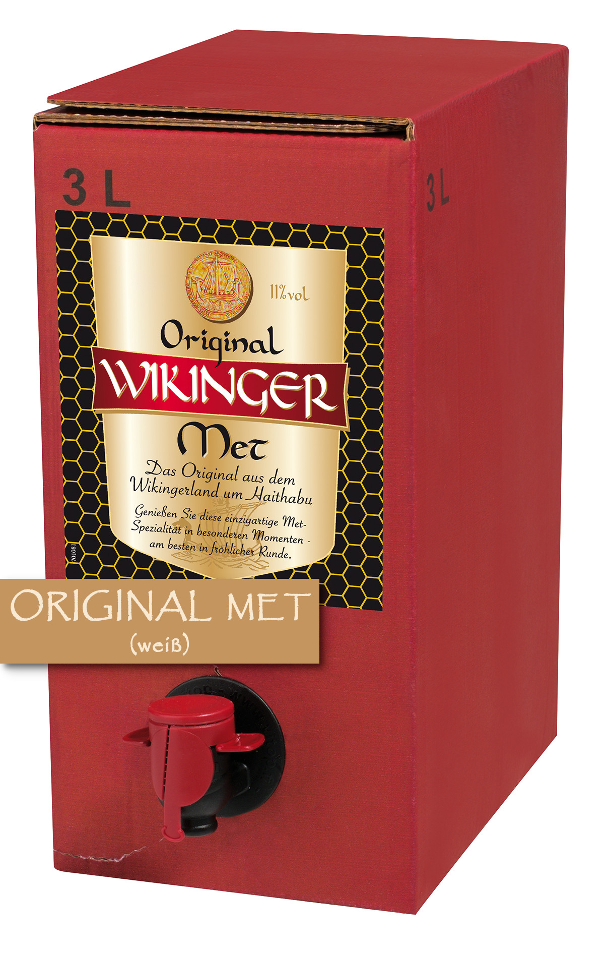 Original Wikinger Met 3 Liter Bag-Box - 3L 11% vol