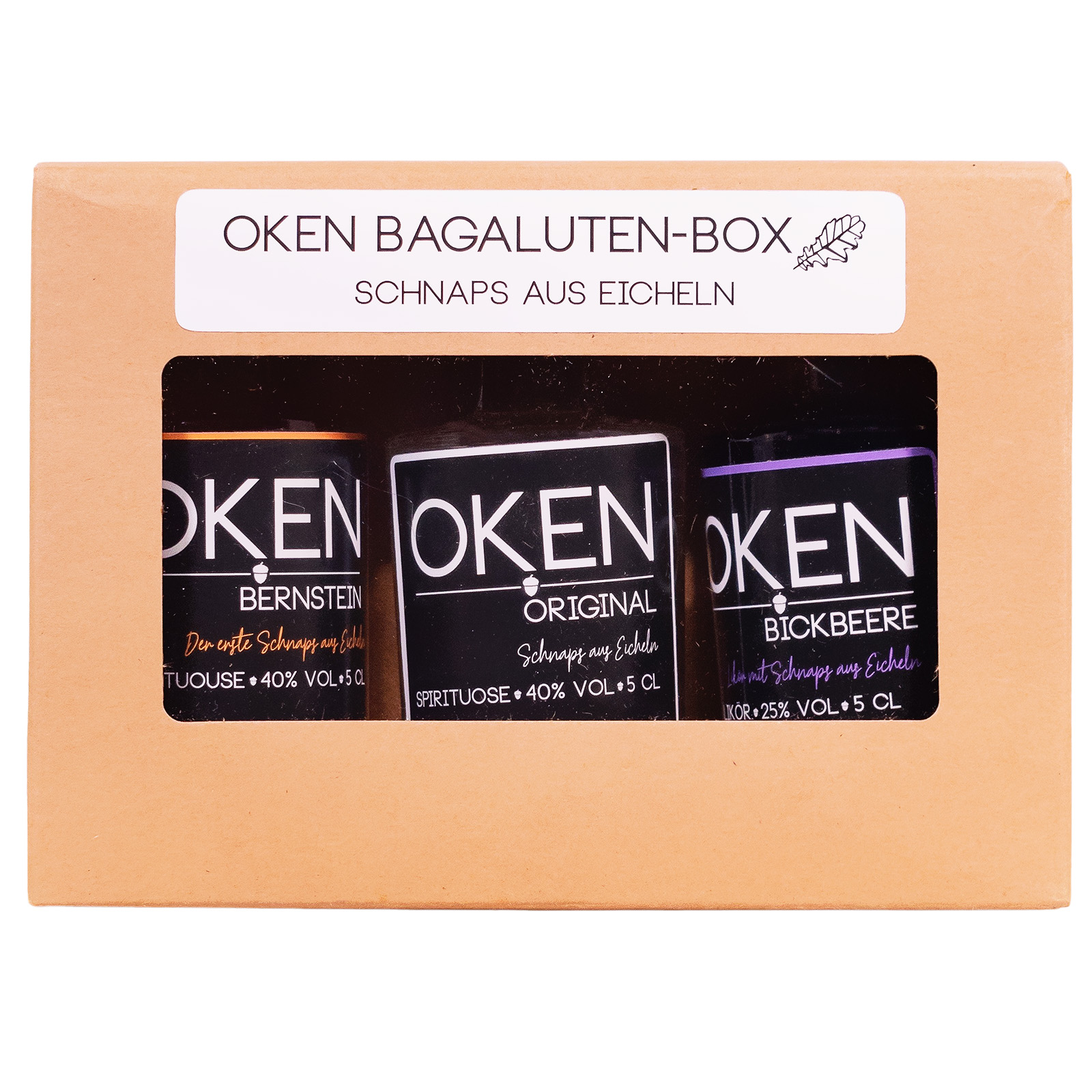 Oken Bagaluten-Box Eichel-Schnaps - 0,15L 35% vol