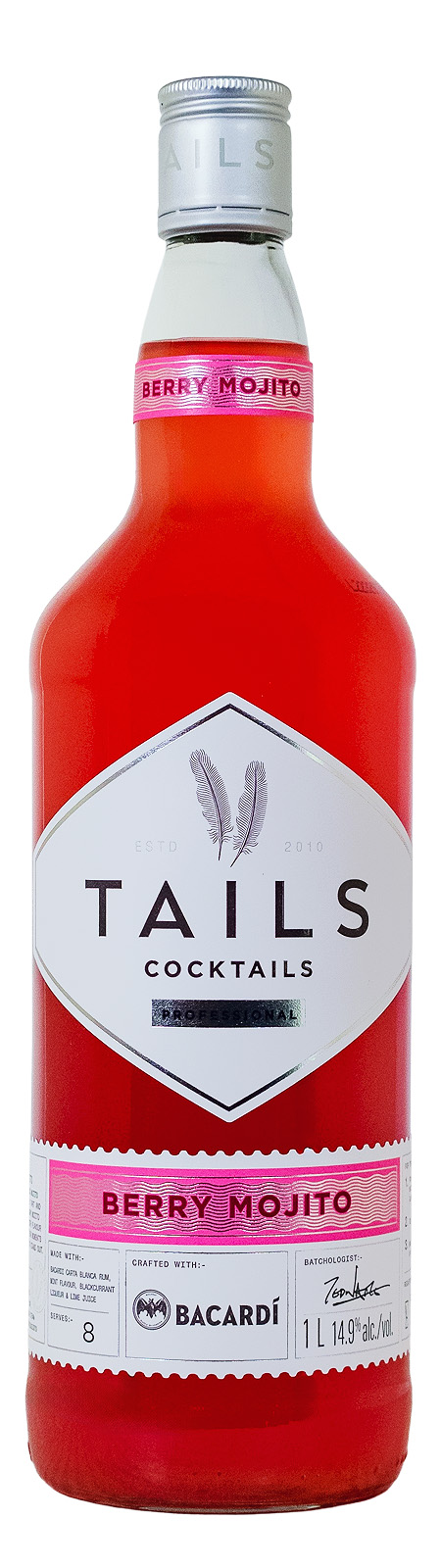 Tails Berry Mojito Cocktail - 1 Liter 14,9% vol