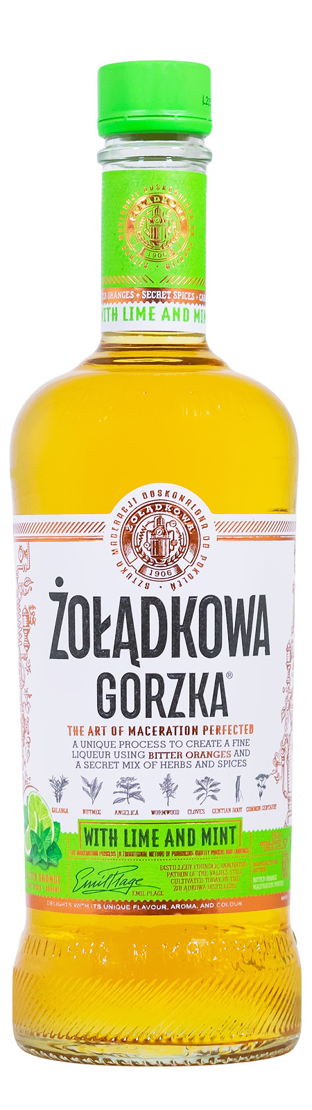 Zoladkowa Gorzka Lime & Mint - 0,5L 28% vol