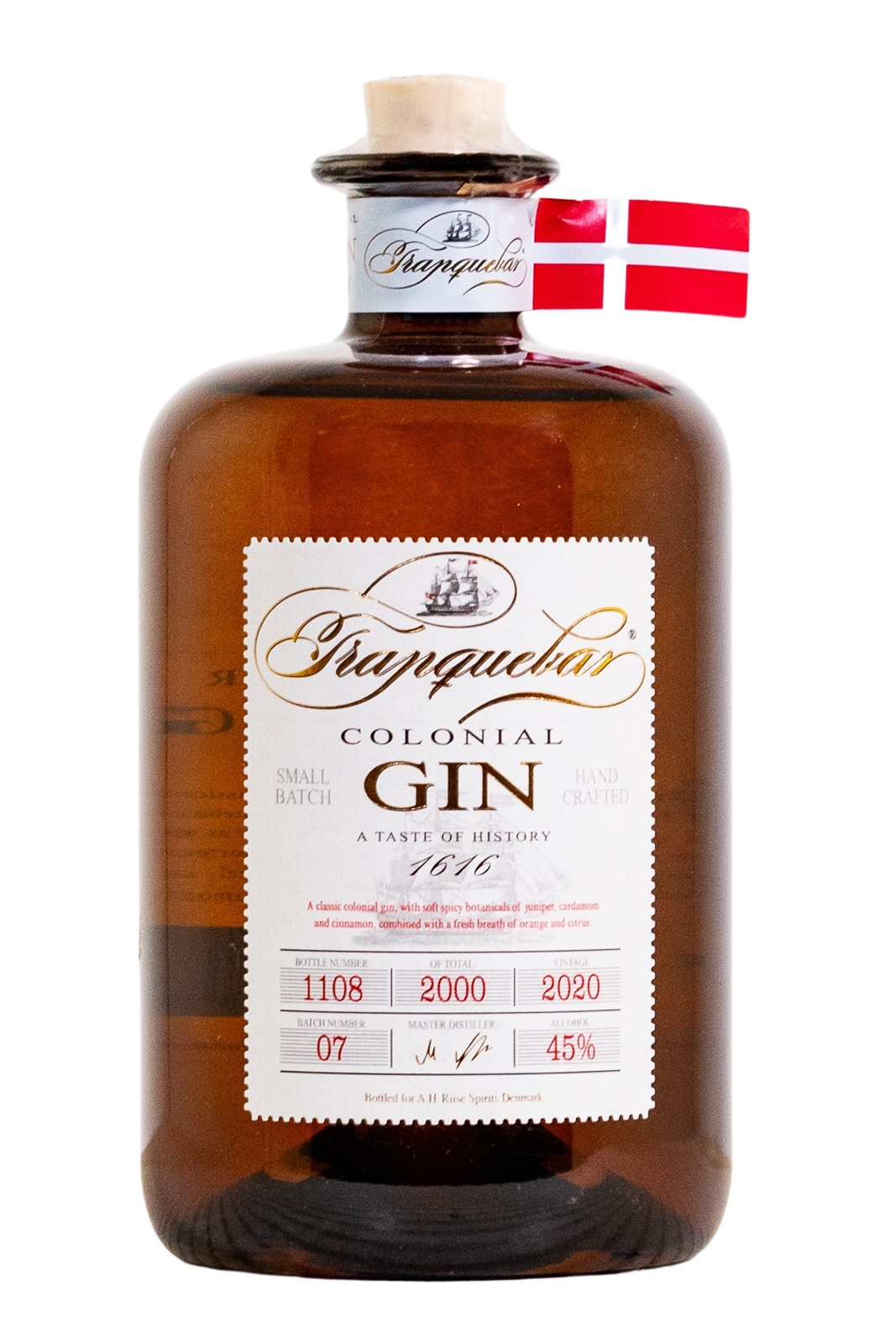 Tranquebar Colonial Dry Gin - 0,7L 45% vol