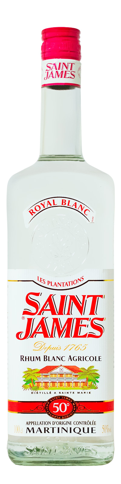 Saint James Rhum Blanc Agricole - 1 Liter 50% vol