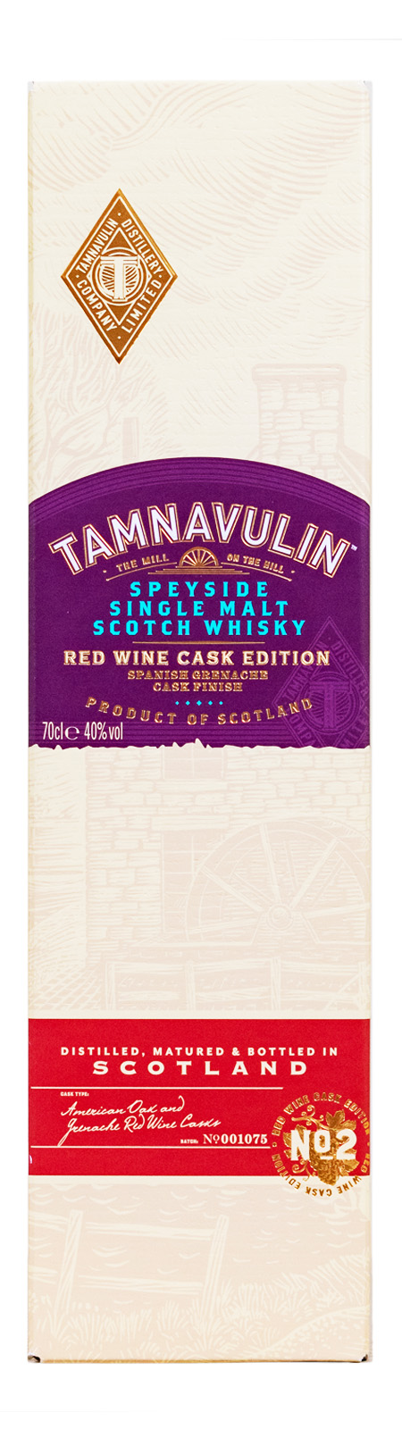 Tamnavulin Whisky Red Wine Spanish Grenache Cask - 0,7L 40% vol