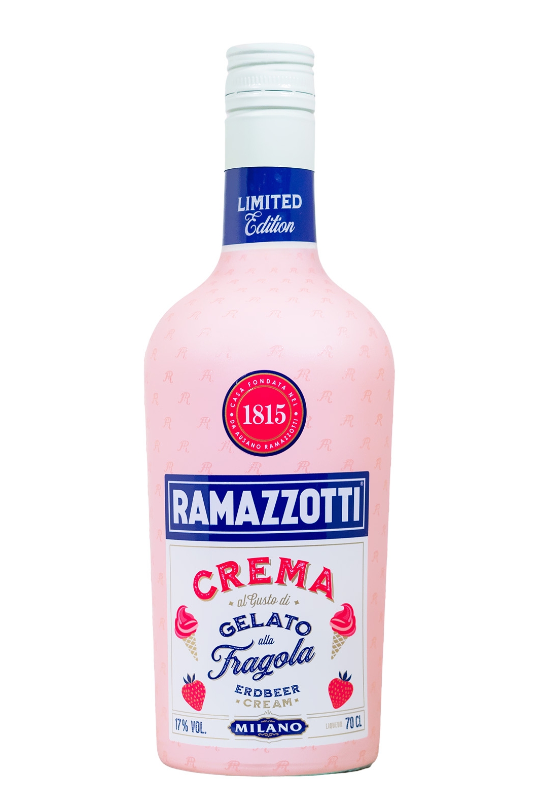 Ramazzotti Crema Gelato alla Fragola - 0,7L 17% vol