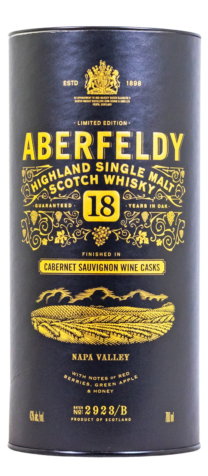 Aberfeldy 18 Jahre Scotch Whisky Nappa Valley Edition - 0,7L 43% vol