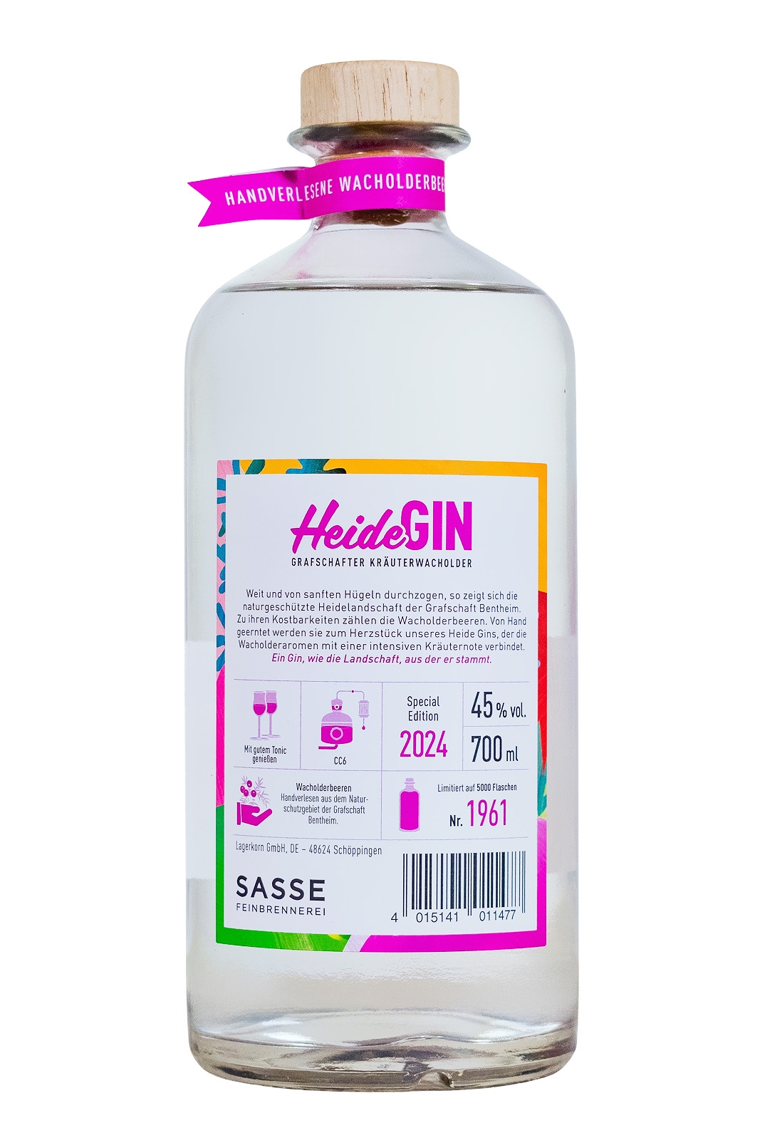 Sasse Heide Gin - 0,7L 45% vol