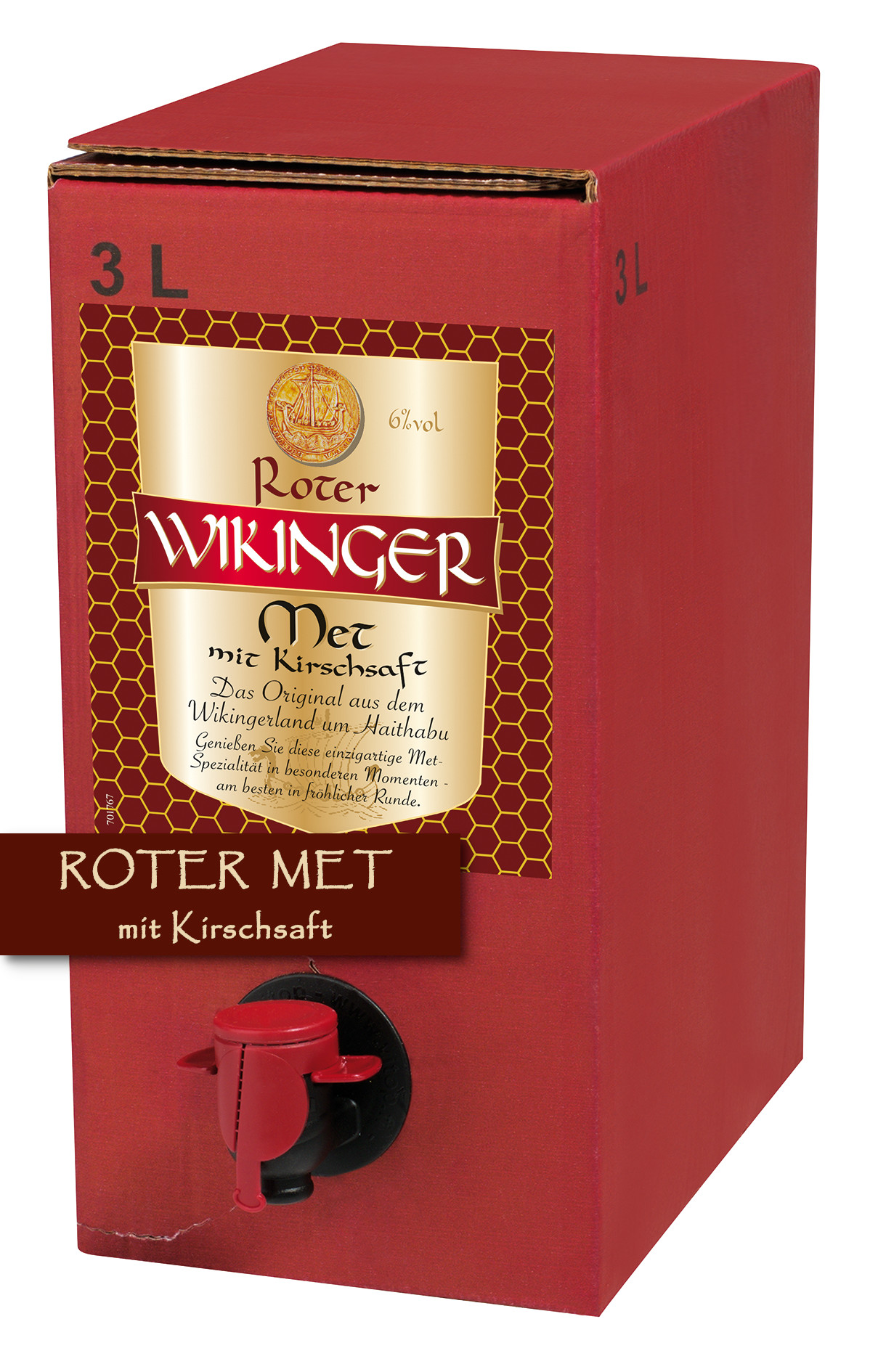 Roter Wikinger Met 3 Liter Bag-Box - 3L 6% vol