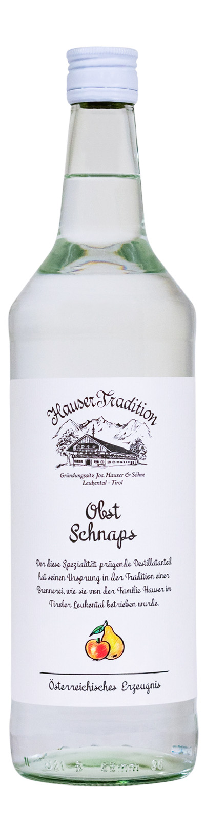 Hauser Tradition Obst Schnaps - 1 Liter 35% vol