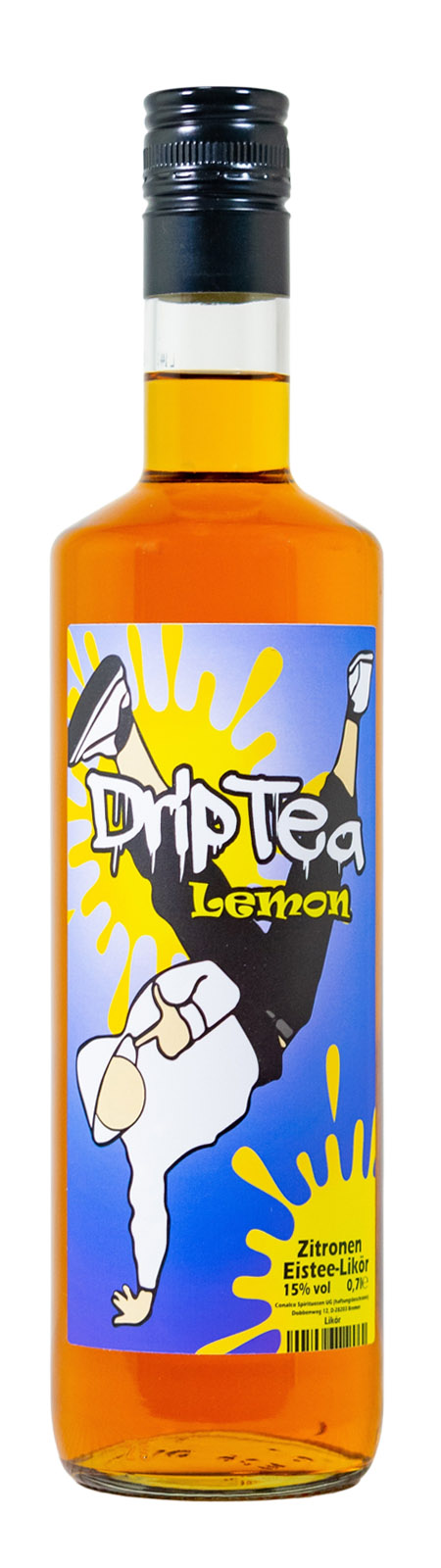 DripTea Lemon Zitrone Eistee-Likör - 0,7L 15% vol