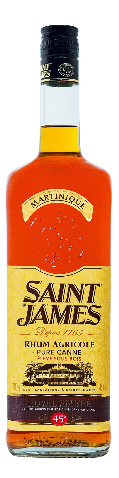 Saint James Royal Agricole Ambre - 1 Liter 45% vol