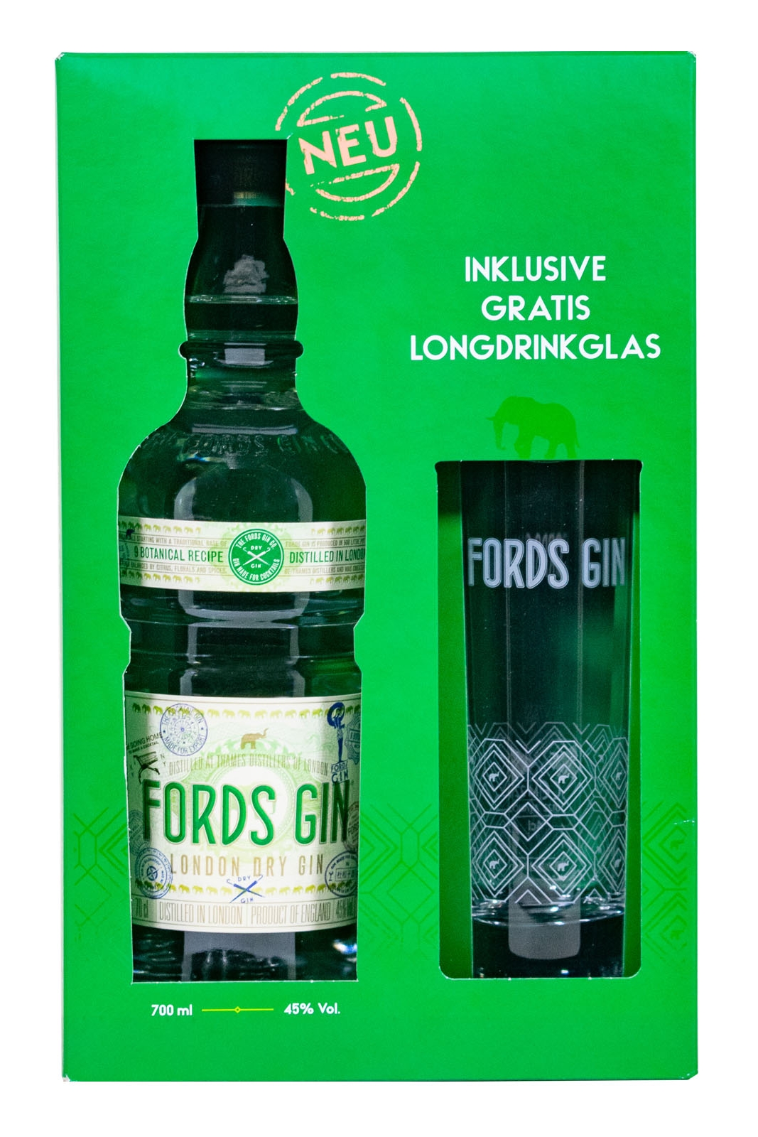 Fords Gin mit GEPA - 0,7L 45% vol