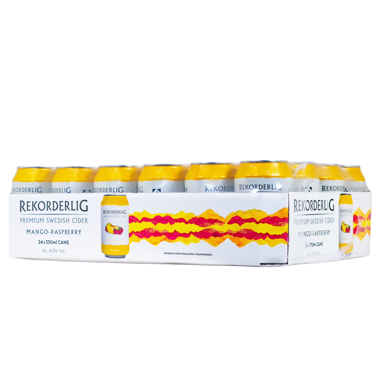 Paket [24 x 0,33L] Rekorderlig Mango Raspberry Premium Cider Dose - 7,92L 4,5% vol