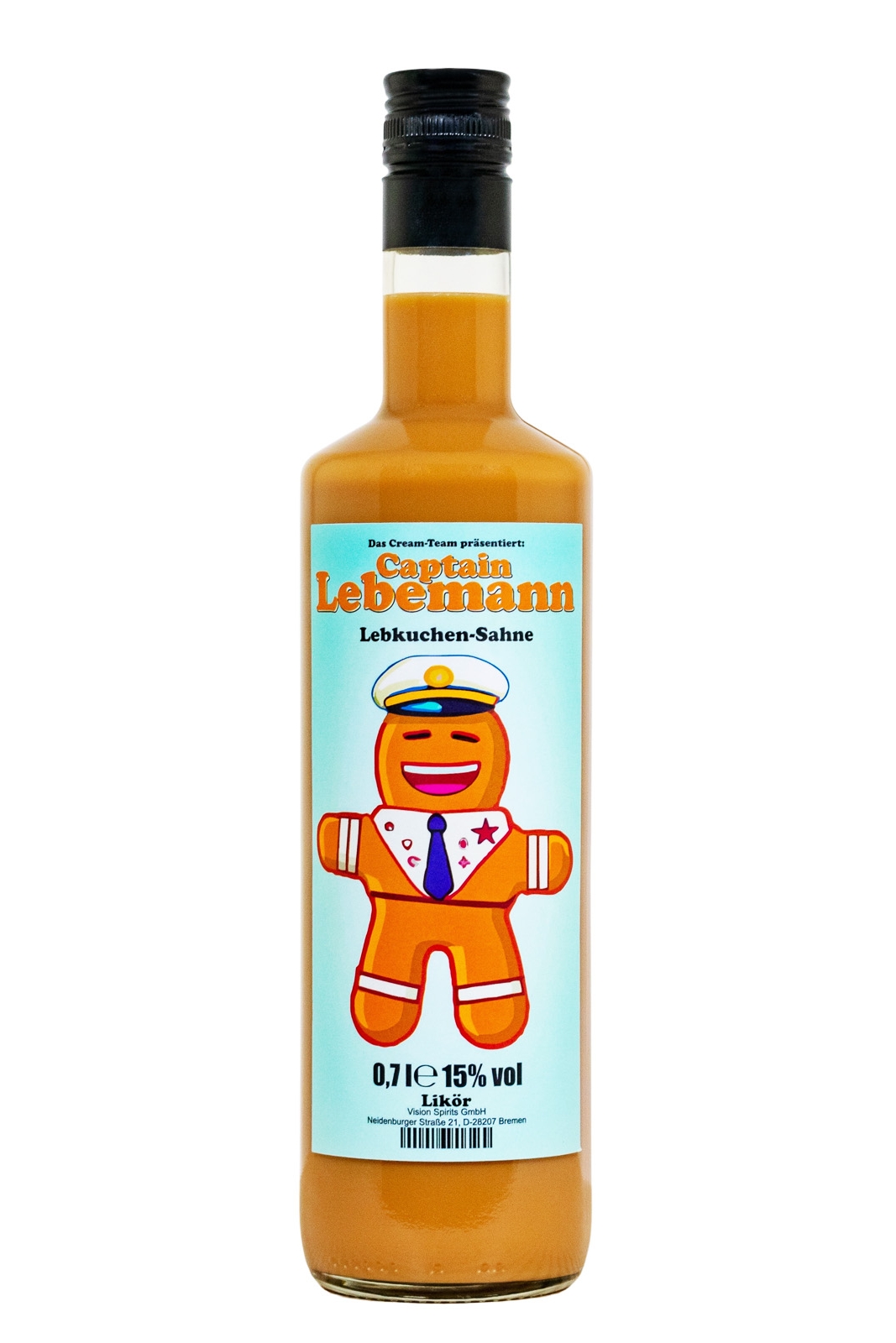 Captain Lebemann Lebkuchen-Sahne Likör - 0,7L 15% vol