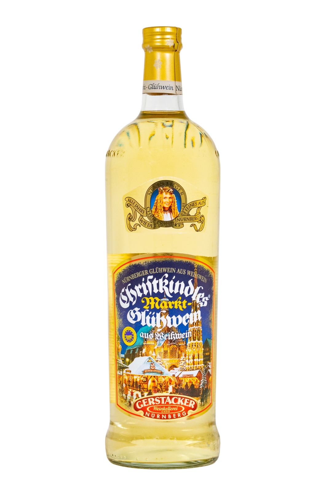 Gerstacker Christkindles weißer Markt-Glühwein - 1 Liter 10% vol