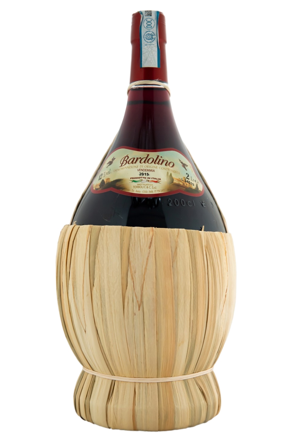 Torboli Bardolino Rotwein Korbflasche - 2L 12% vol