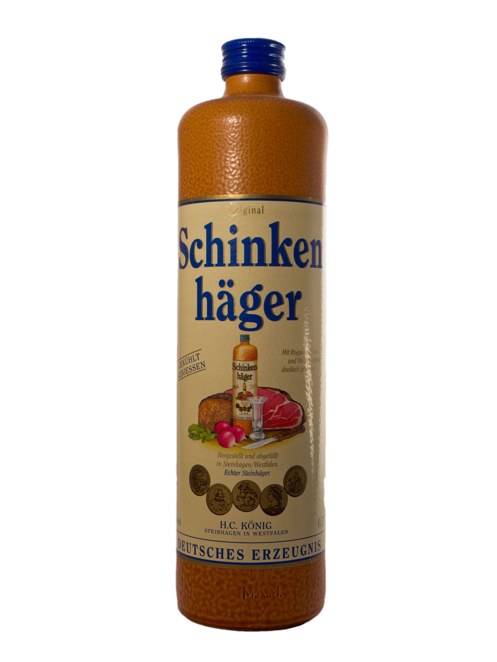 Schinkenhäger im Tonkrug echter Steinhäger - 0,7L 38% vol