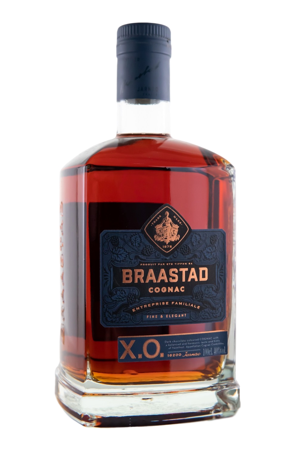 Braastad Cognac XO - 1 Liter 40% vol