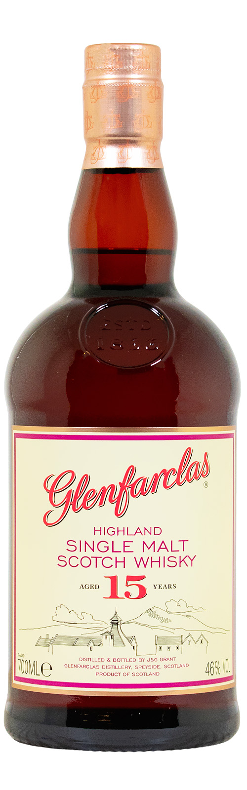 Glenfarclas 15 Jahre Single Malt Scotch Whisky - 0,7L 46% vol