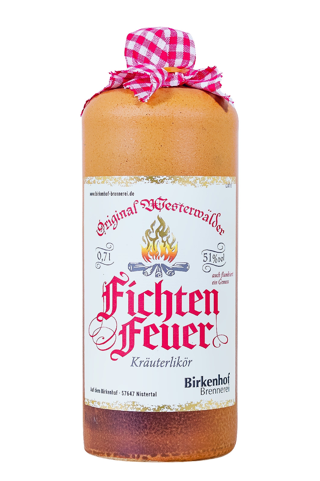 Westerwälder Fichtenfeuer Kräuterlikör - 0,7L 51% vol