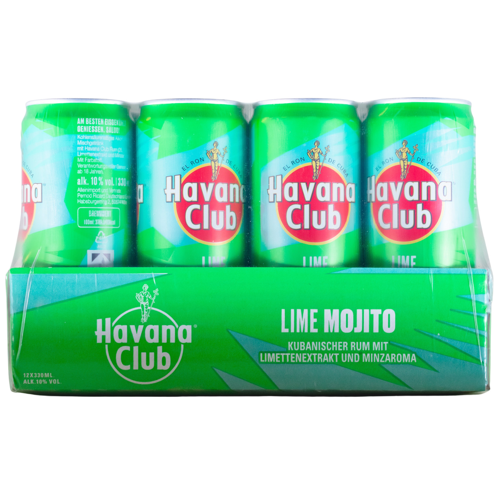 Paket [12 x 0,33L] Havana Club Lime Mojito Dose - 3,96L 10% vol