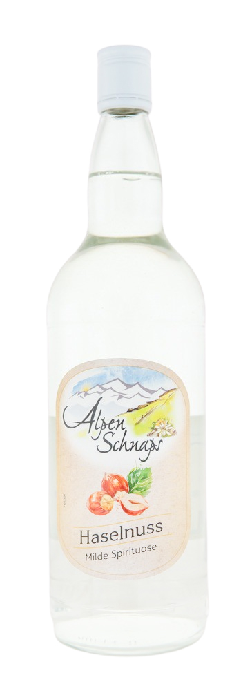 Alpenschnaps Steinbeisser Haselnussaroma - 1 Liter 33% vol