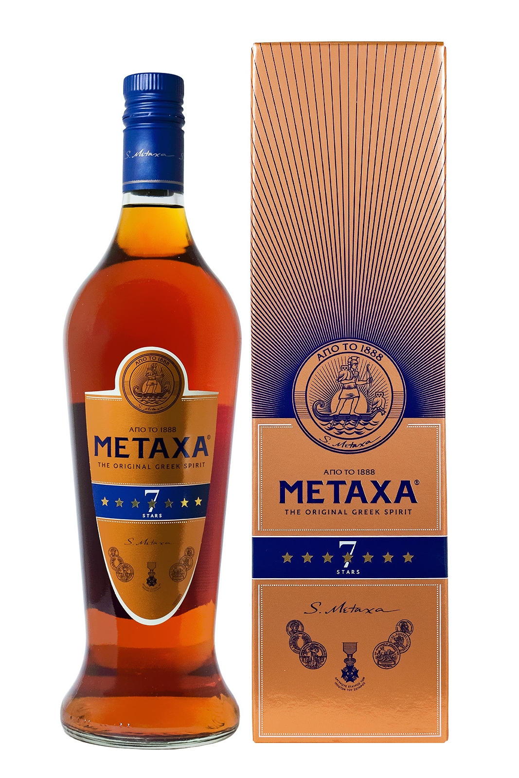 Metaxa 7 Sterne - 1 Liter 40% vol