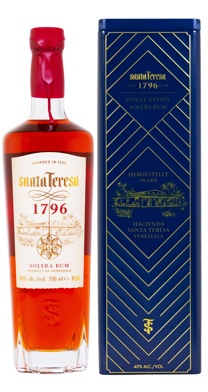Santa Teresa Rum in Metallbox - 0,7L 40% vol