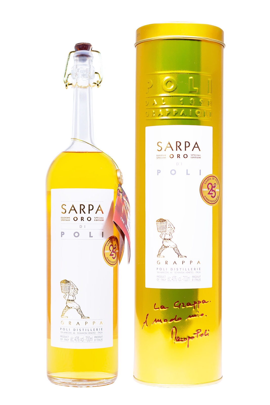 Sarpa Oro di Poli Grappa - 0,7L 40% vol