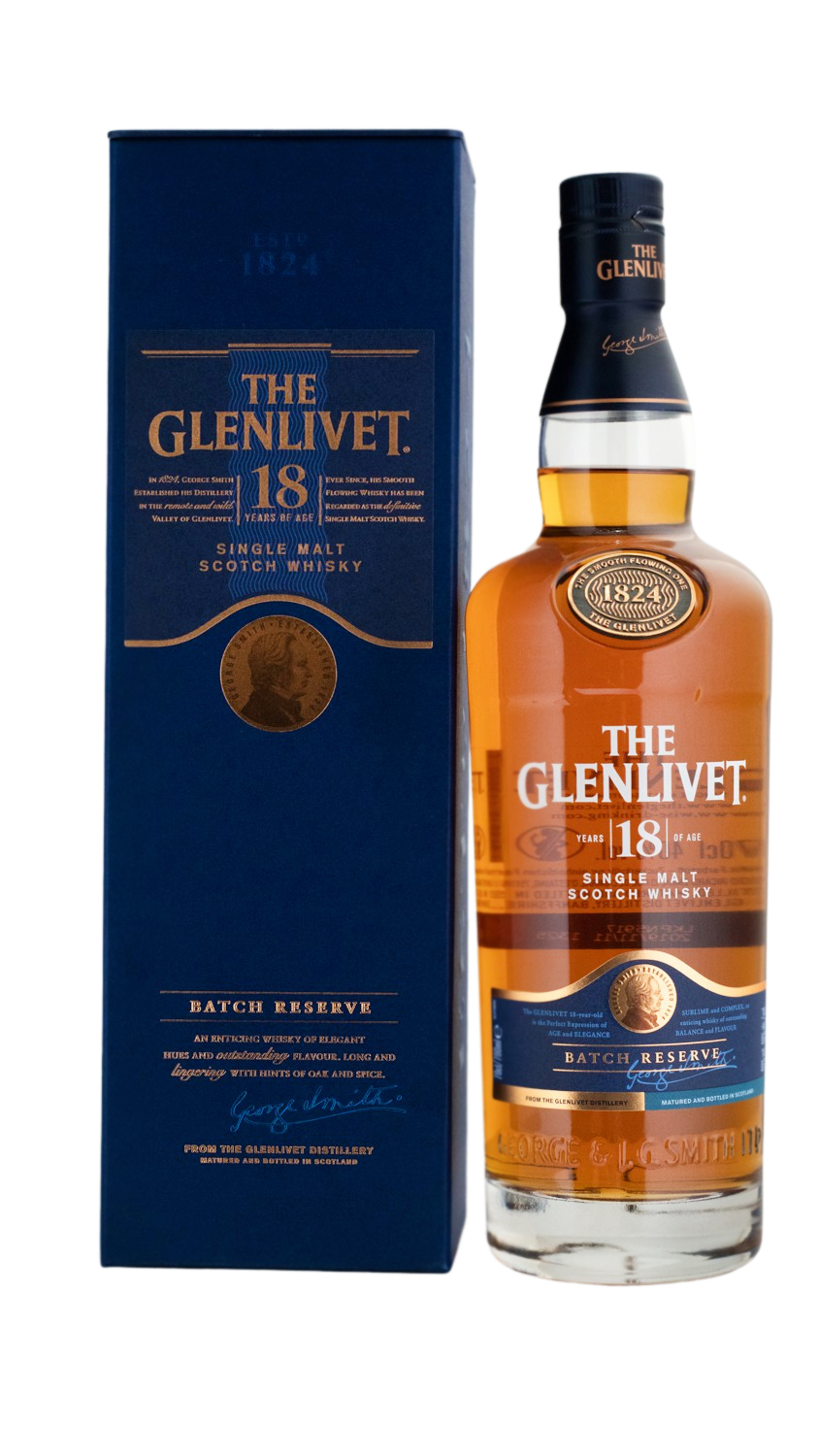 The Glenlivet 18 Jahre Single Malt Scotch Whisky - 0,7L 40% vol