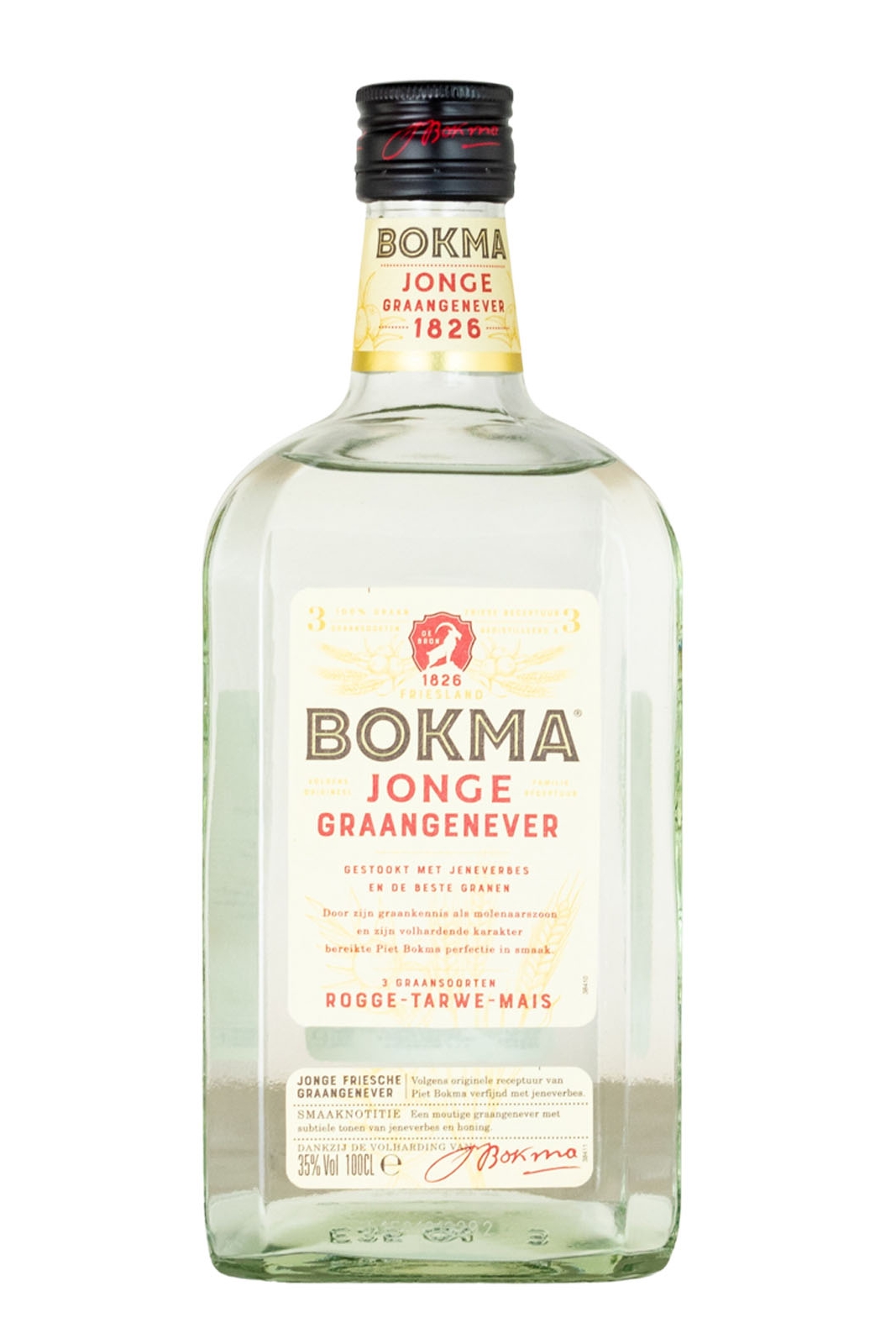 Bokma Jonge Graanjenever Genever - 1 Liter 35% vol